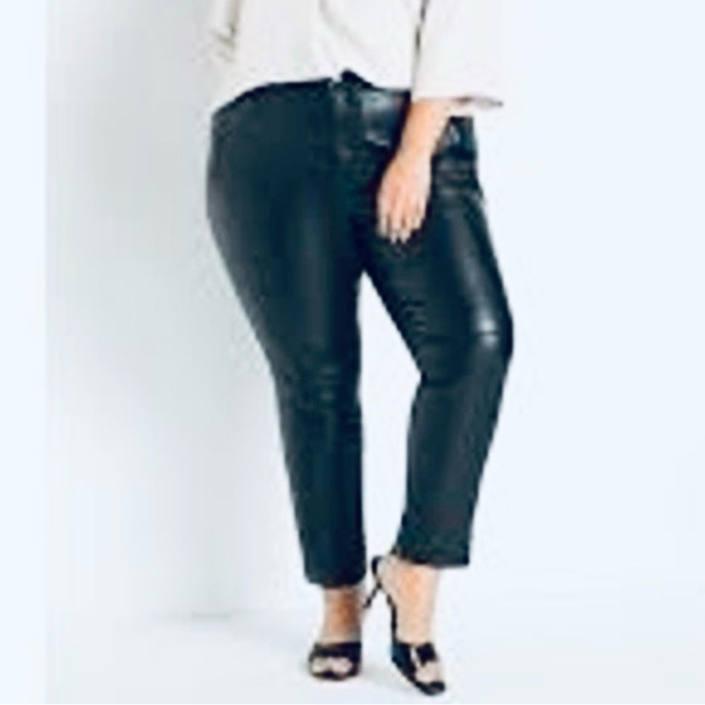 Eloquii Faux Leather Pants Plus Size 24